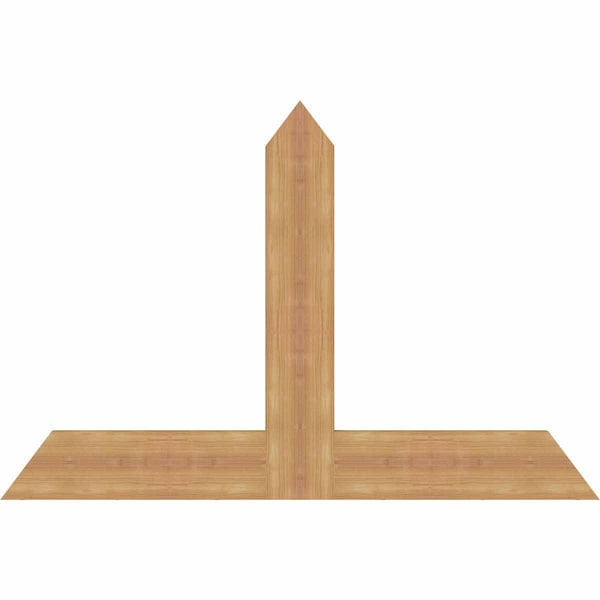 Ekena Millwork Portland Timber Gable Bracket, Western Red Cedar, 48"W x 32"H x 1 1/2"D x 5 1/2"F, 16/12 Pitch GBW048X32X0206POR00SWR - main